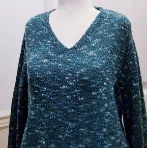 Sale! Heathered Teal Sweater, oversized, NWT